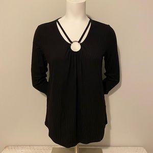 Womens Small Black Long Sleeve Shirt